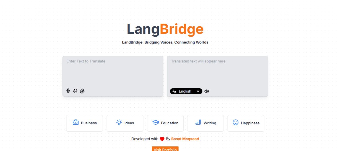 LangBridge: AI Powered Translator App